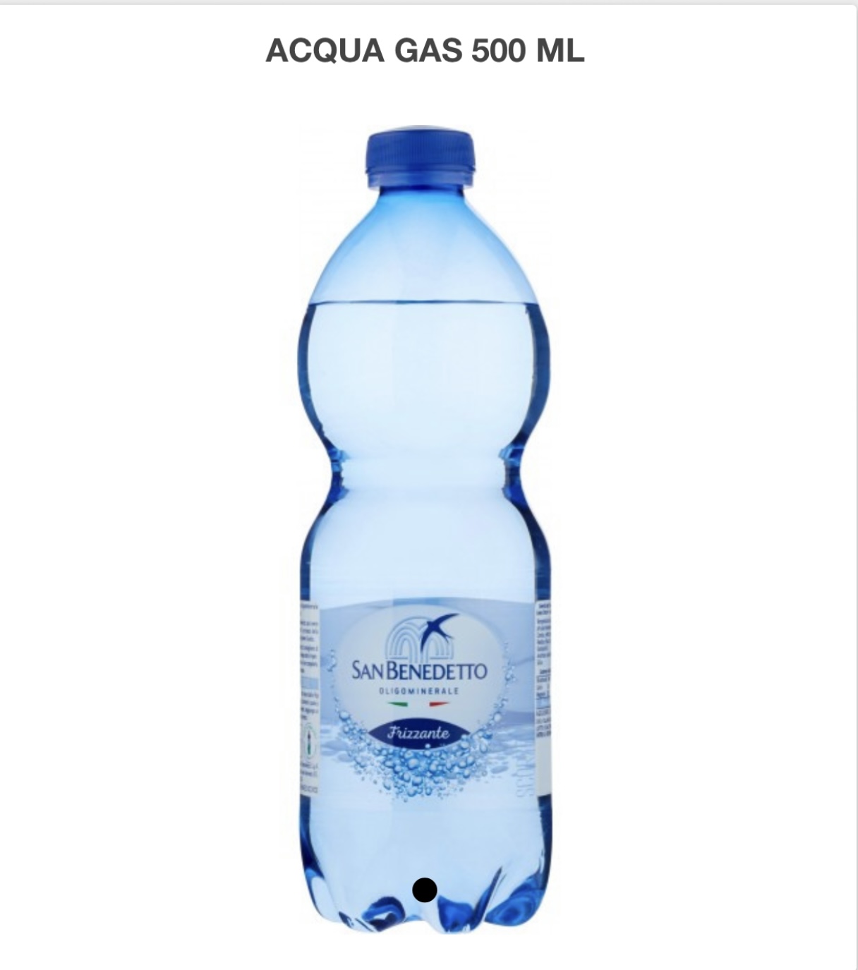 Acqua San Benedetto frizzante 500 ml