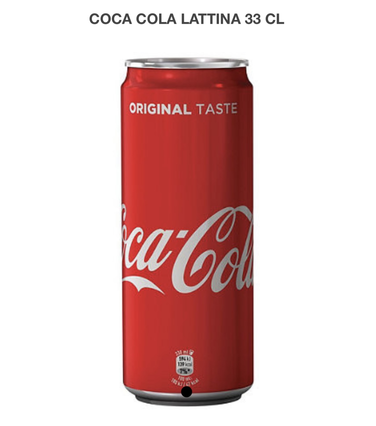 Coca Cola lattina 33 cl