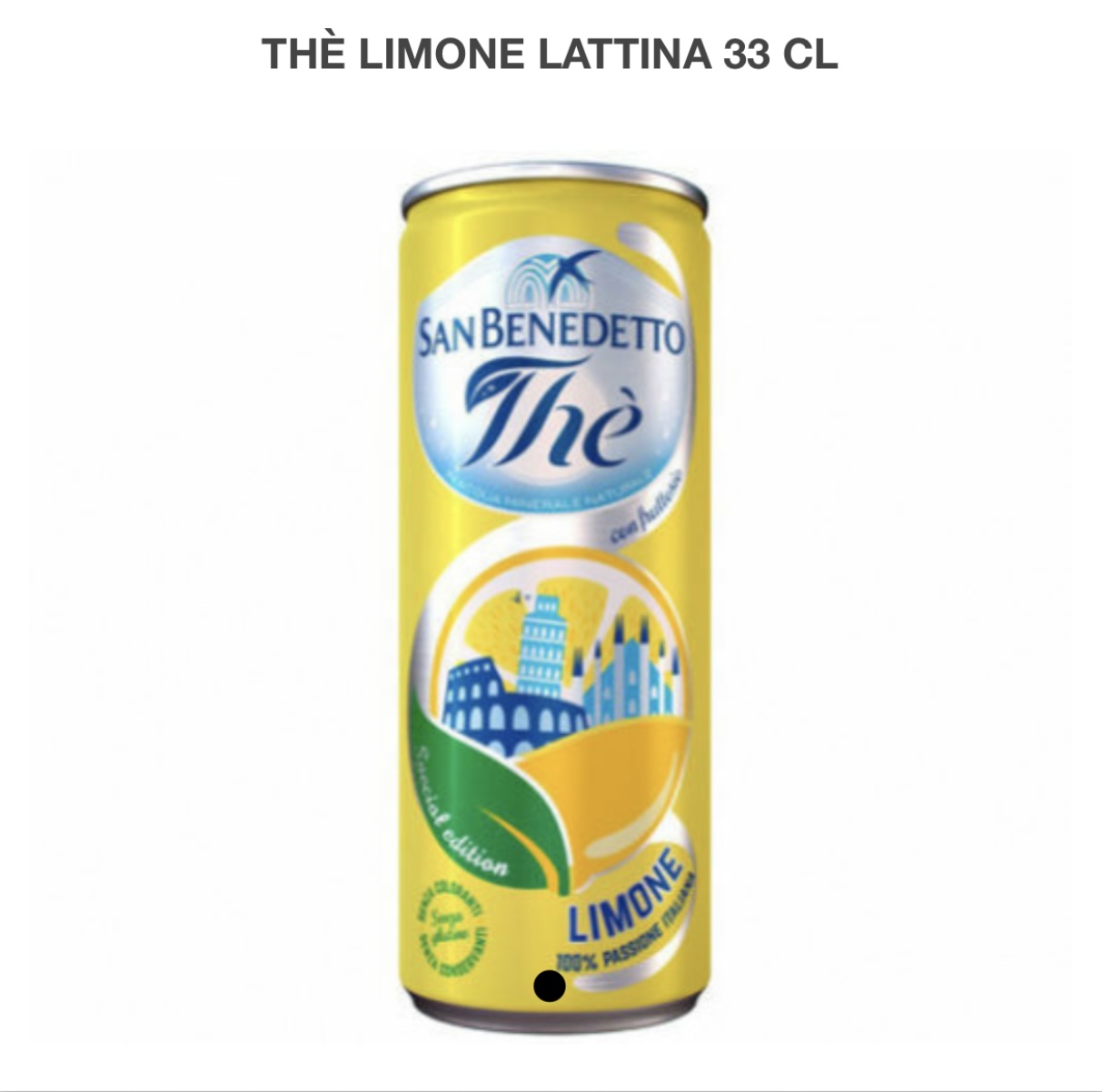 Thè limone San Benedetto lattina 33 cl