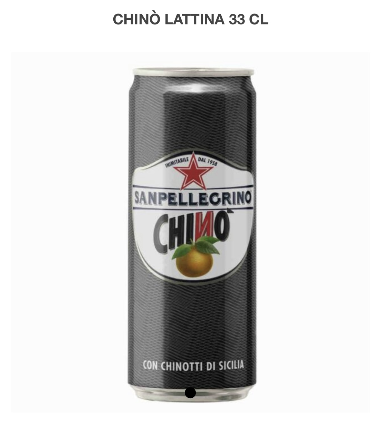 Chinò San Pellegrino lattina 33 cl