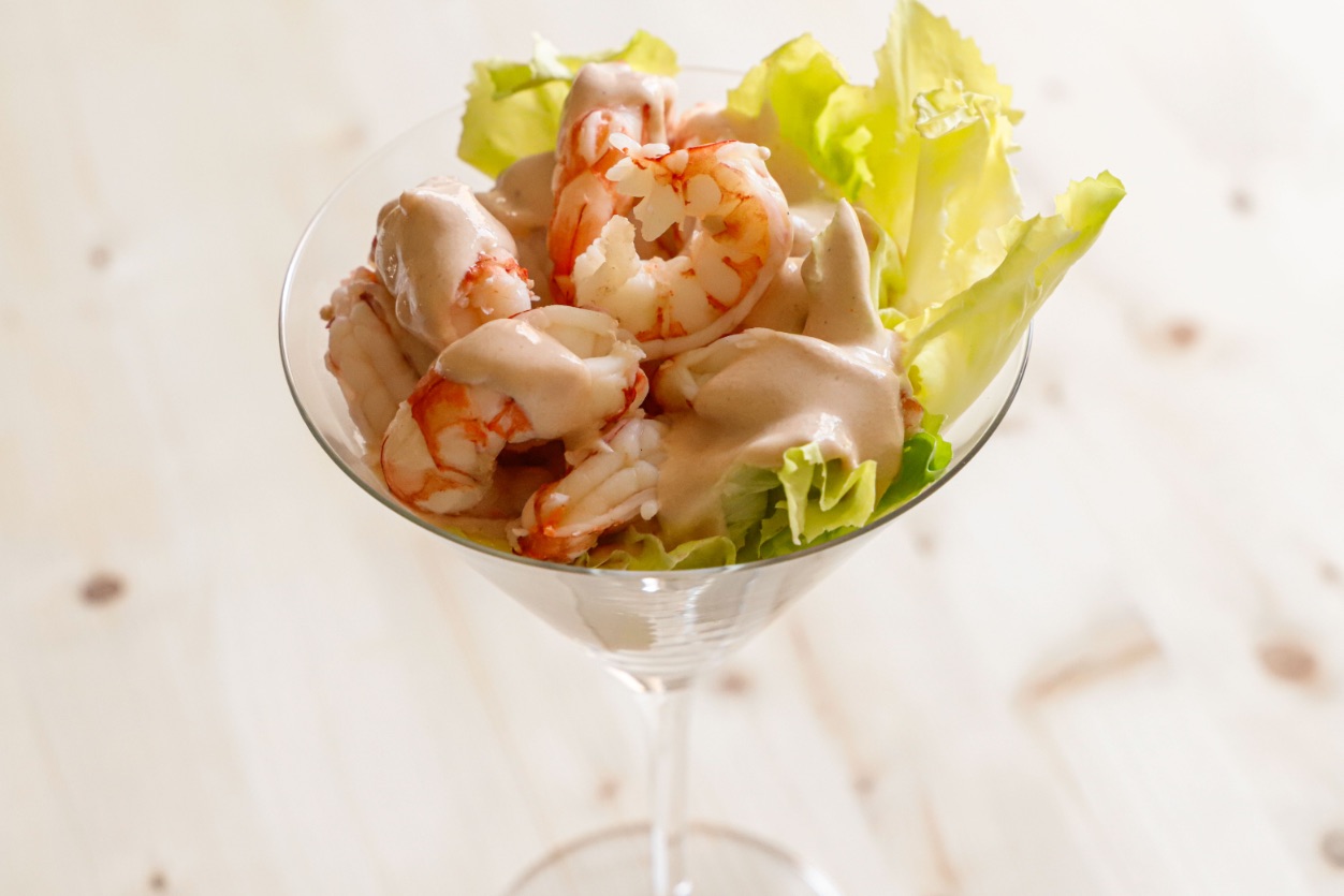 COCKTAIL DI GAMBERETTI IN SALSA ROSA
